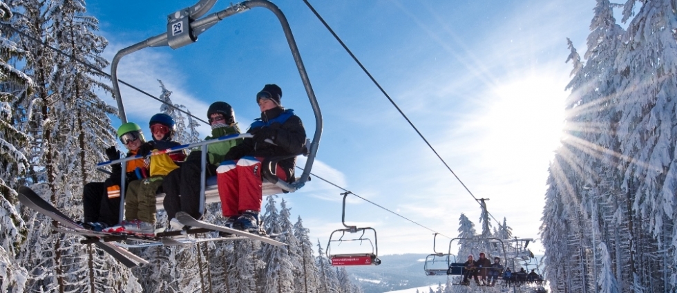 Ubytování a lyžování ve Skiareálu Lipno
